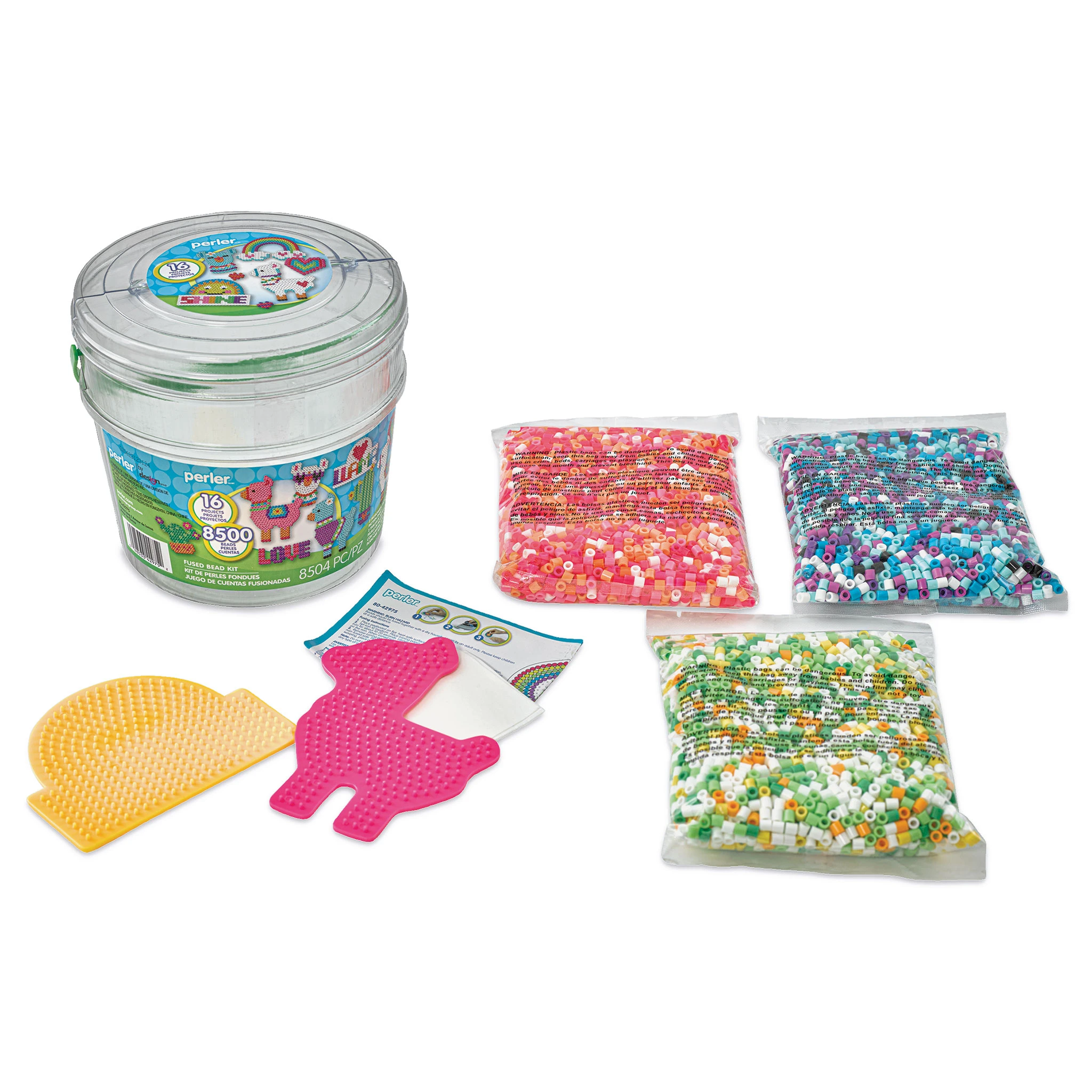 Perler Llama Fused Bead Bucket Kit 2 Perler Llama Fused Bead Bucket Kit - Image 2