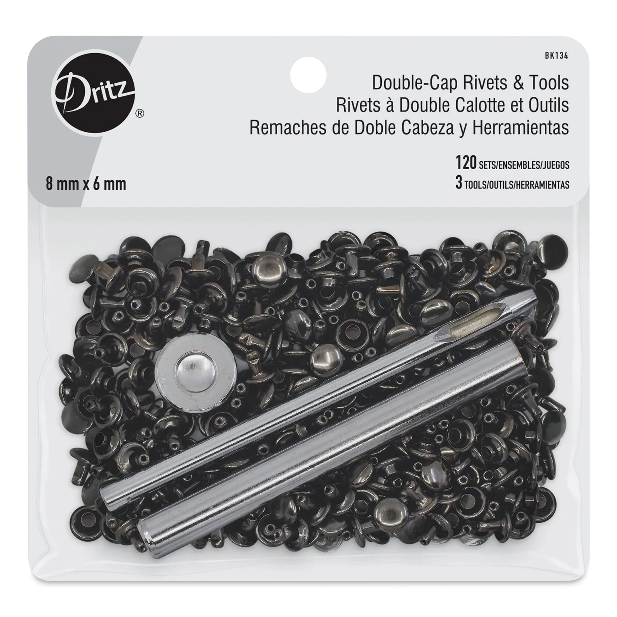 Dritz DoubleCap Rivets & Tools Set 2 Dritz DoubleCap Rivets & Tools Set - Image 2