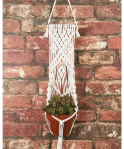 Solid Oak Makeramé Macramé Plant Hanger Kits -Canson Sale 66931 1019 5 4ww