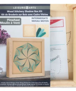 Leisure Arts Wood Stitchery Shadow Box Kits