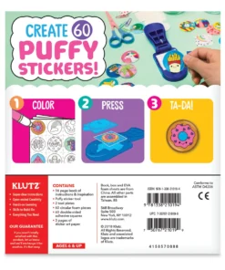 Klutz Make Your Own Puffy Stickers -Canson Sale 72474 1101 2 4ww