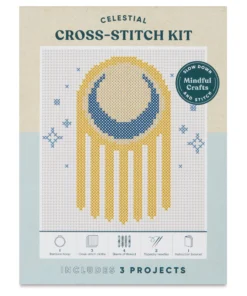Chronicle Books Mindful Crafts Cross Stitch Kits -Canson Sale 75006 1217 M 4ww