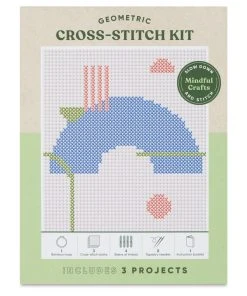 Chronicle Books Mindful Crafts Cross Stitch Kits