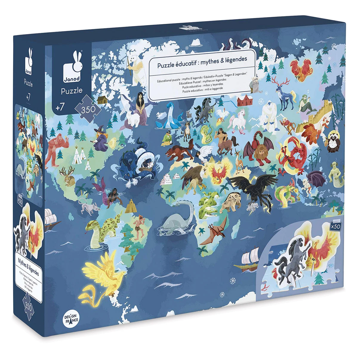 Janod Educational 350 Piece Puzzles 1 Janod Educational 350 Piece Puzzles
