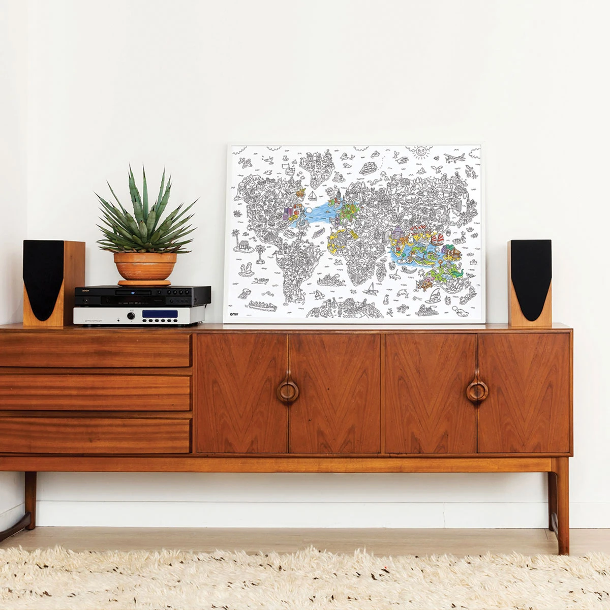 OMY Atlas Giant Coloring Poster 4 OMY Atlas Giant Coloring Poster - Image 4