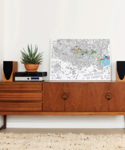 OMY USA Map Giant Coloring Poster -Canson Sale 76276 1004 1 4ww