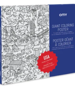 OMY USA Map Giant Coloring Poster