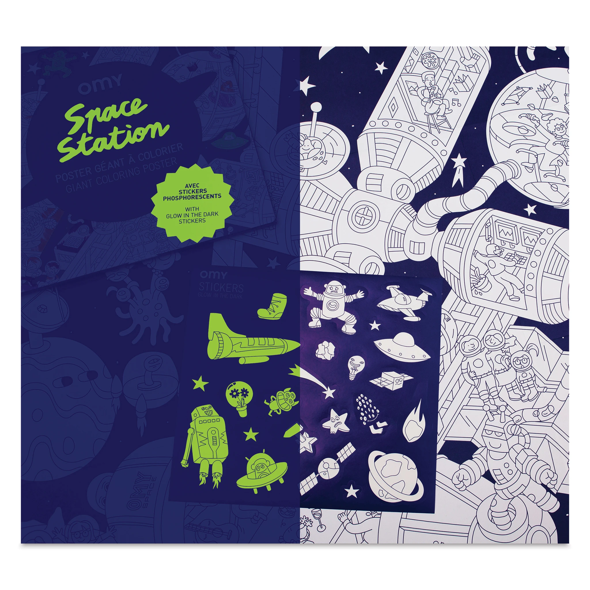 OMY Space Station Giant Coloring Poster 3 OMY Space Station Giant Coloring Poster - Image 3
