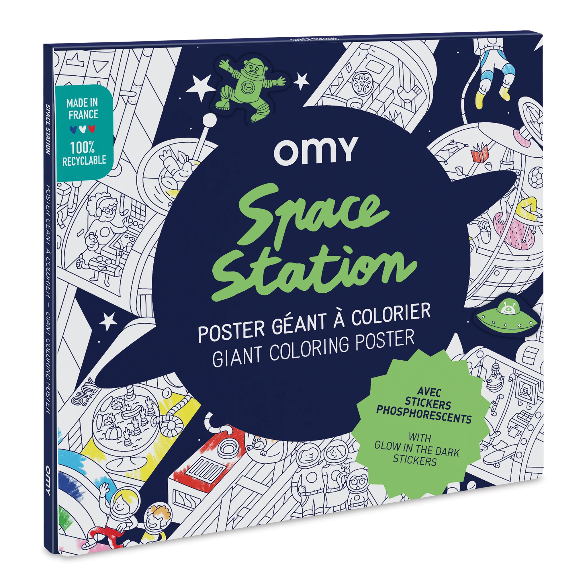 OMY Space Station Giant Coloring Poster 1 OMY Space Station Giant Coloring Poster