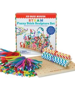 Kid Made Modern STEAM Fuzzy Stick Sculpture Set