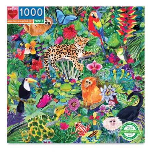 Eeboo Amazon Rainforest 1000 Piece Puzzle -Canson Sale 76333 1037 M 4ww