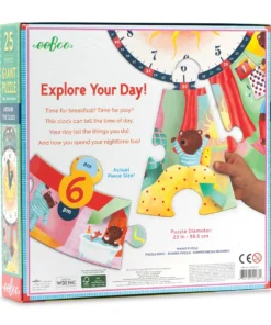 Eeboo Around The Clock 25 Piece Puzzle -Canson Sale 76333 1047 2 4ww