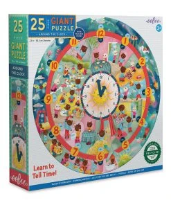 Eeboo Around The Clock 25 Piece Puzzle