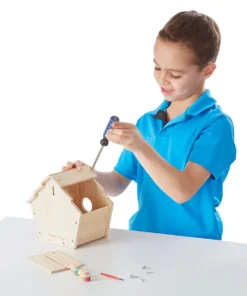 Melissa & Doug Created By Me Birdhouse Wooden Craft Kit -Canson Sale 80608 1001 2 4ww