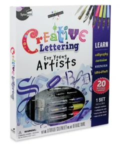SpiceBox Petit Picasso Creative Lettering For Young Artists Kit