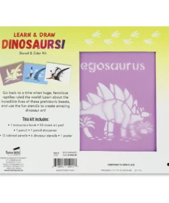 Spicebox Imagine It Dinosaurs Stencil And Color Kit -Canson Sale 81660 1001 2 4ww