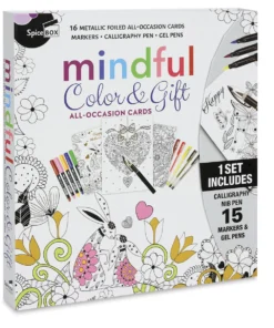 Spicebox Sketch Plus Mindful Color & Gift Greeting Cards Kit