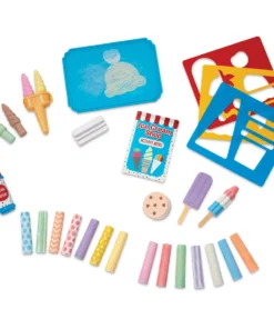 Melissa & Doug Ice Cream Shop Chalk Play Set