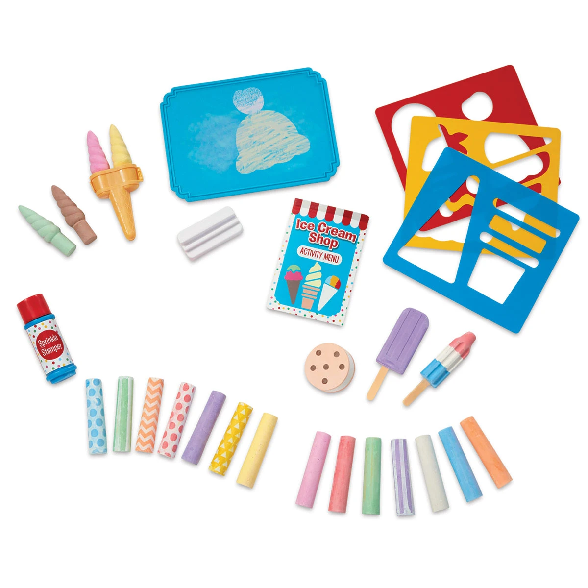 Melissa & Doug Ice Cream Shop Chalk Play Set 1 Melissa & Doug Ice Cream Shop Chalk Play Set