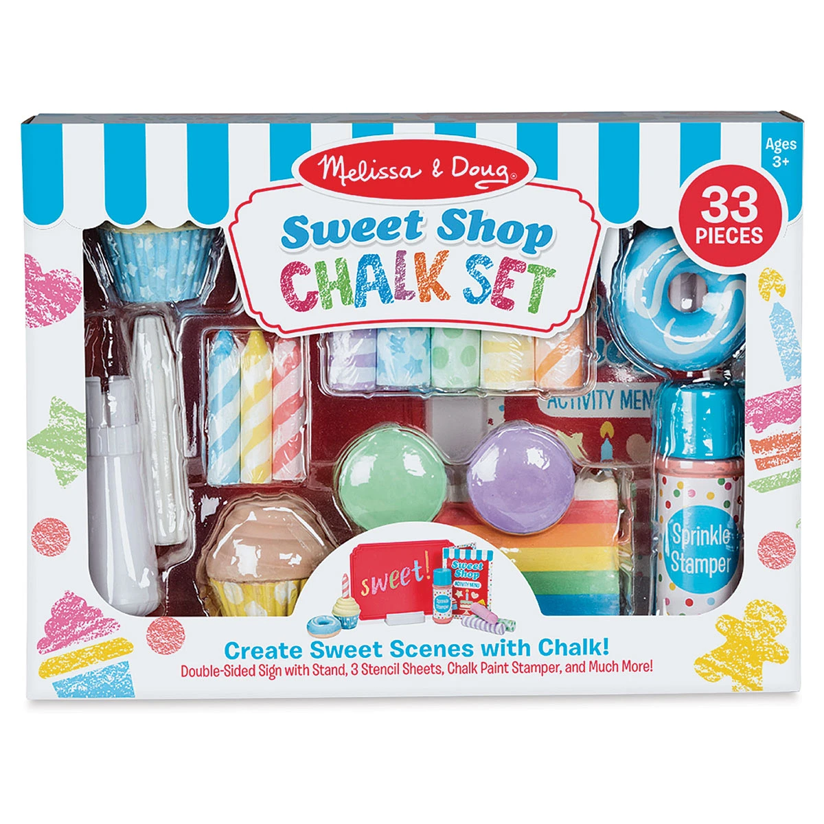 Melissa & Doug Sweet Shop Chalk Play Set 2 Melissa & Doug Sweet Shop Chalk Play Set - Image 2