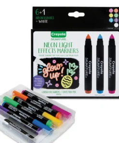 Crayola Signature Neon Light Effects Marker Set