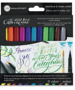Manuscript Aqua Brush Markers