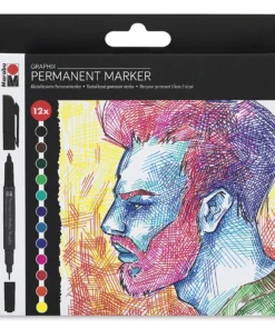 Marabu Graphix Permanent Marker Sets -Canson Sale 82324 1012 M 4ww