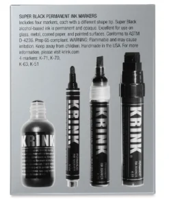 Krink Super Black Permanent Ink Markers Set 5 Krink Super Black Permanent Ink Markers Set -Canson Sale 82354 2049 2 4ww