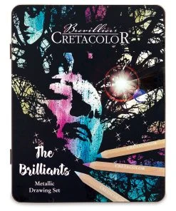 Cretacolor The Brilliants Metallic Drawing Set -Canson Sale 82516 1012 M 4ww