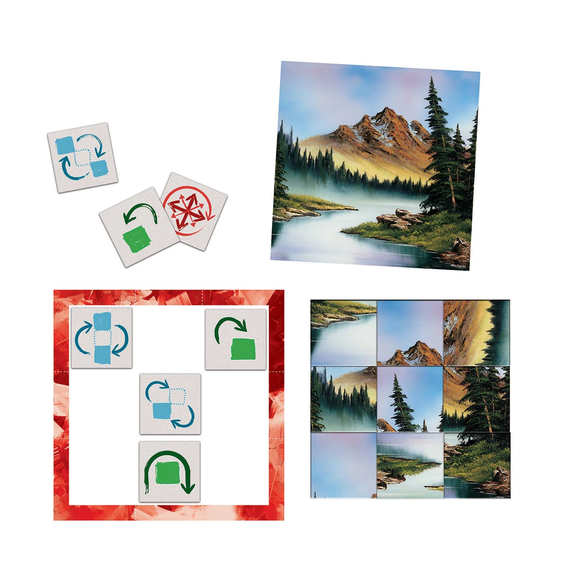 USAopoly PicTwist Bob Ross Puzzle Game 2 USAopoly PicTwist Bob Ross Puzzle Game - Image 2