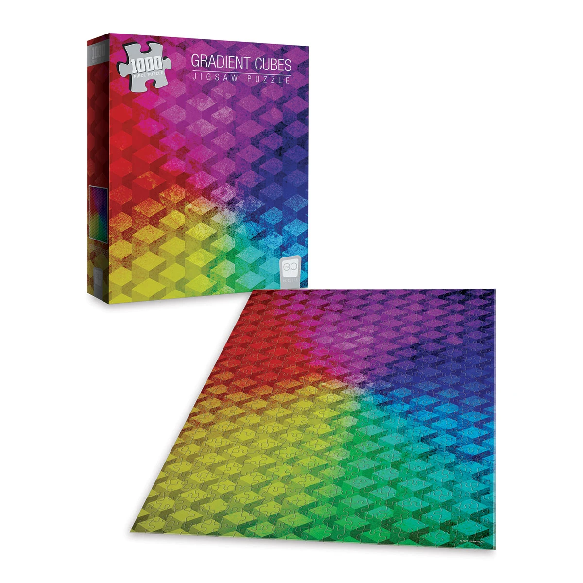USAopoly Gradient Cubes 1000 Piece Puzzle 2 USAopoly Gradient Cubes 1000 Piece Puzzle - Image 2