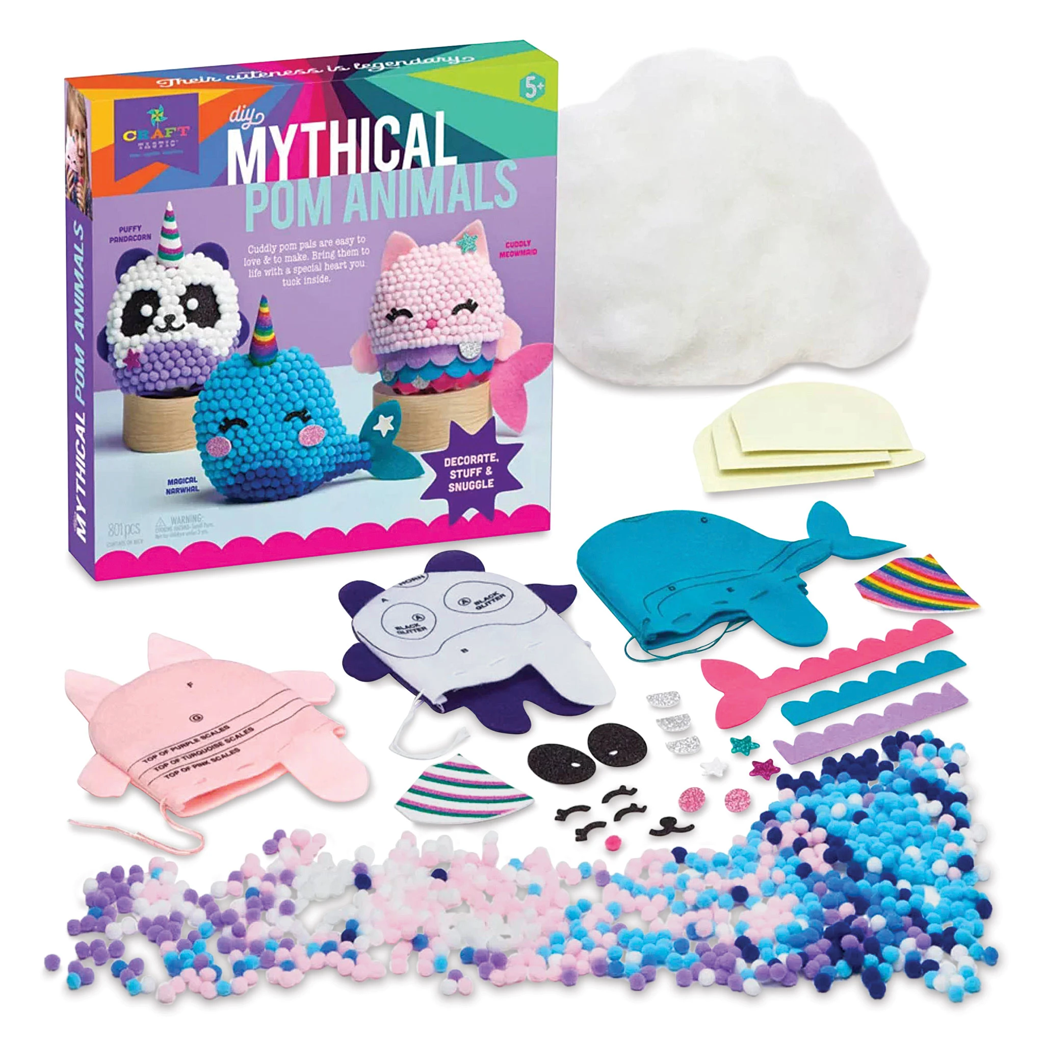 CraftTastic DIY Mythical Pom Animals Kit 2 CraftTastic DIY Mythical Pom Animals Kit - Image 2