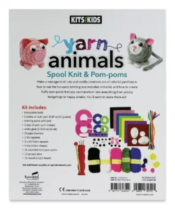 SpiceBox Kits For Kids Spool Knit And Pom Poms Yarn Animals 5 SpiceBox Kits For Kids Spool Knit And Pom Poms Yarn Animals -Canson Sale 83774 1003 2 4ww