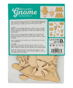 Leisure Arts Wooden Gnome Kit -Canson Sale 83775 1001 1 4ww