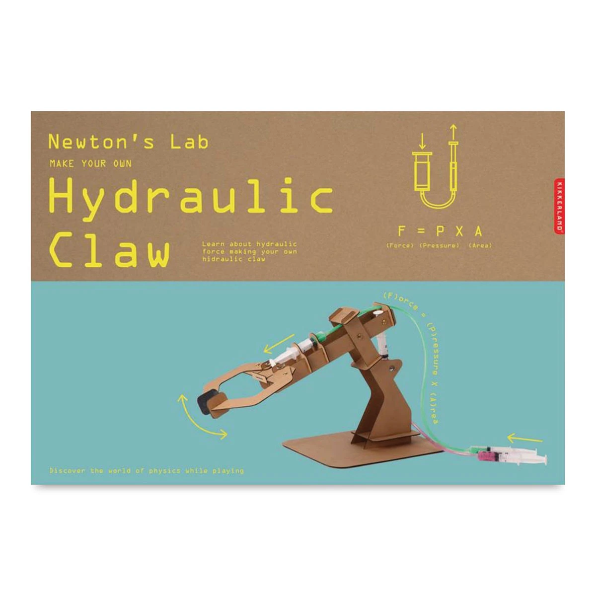 Kikkerland Newton’s Lab Make Your Own Hydraulic Claw Kit 1 Kikkerland Newton’s Lab Make Your Own Hydraulic Claw Kit