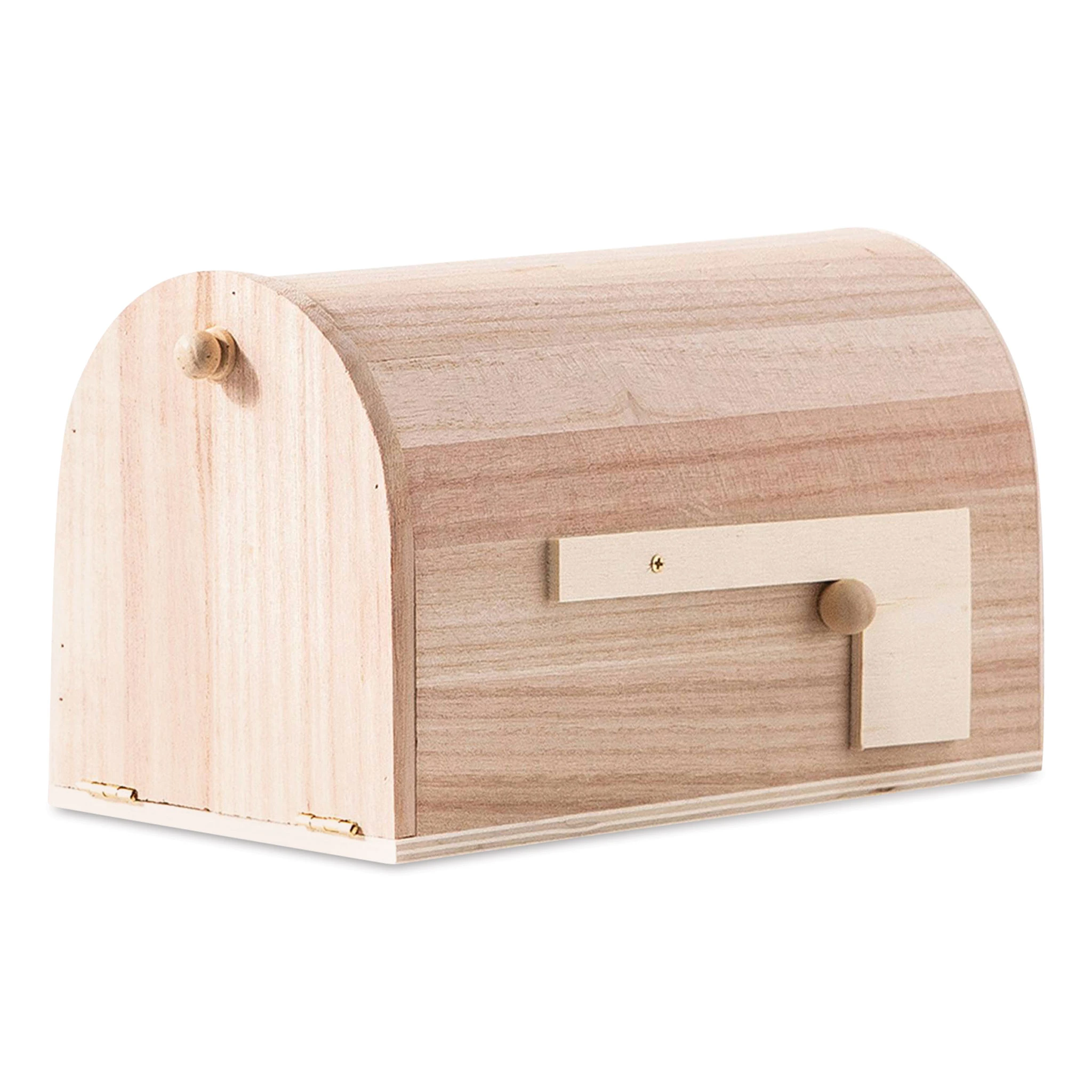 Park Lane Unfinished Wood Mailbox 2 Park Lane Unfinished Wood Mailbox - Image 2