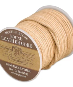 Hemptique Round Leather Cord 7 Hemptique Round Leather Cord -Canson Sale 84741 8452 M 4ww