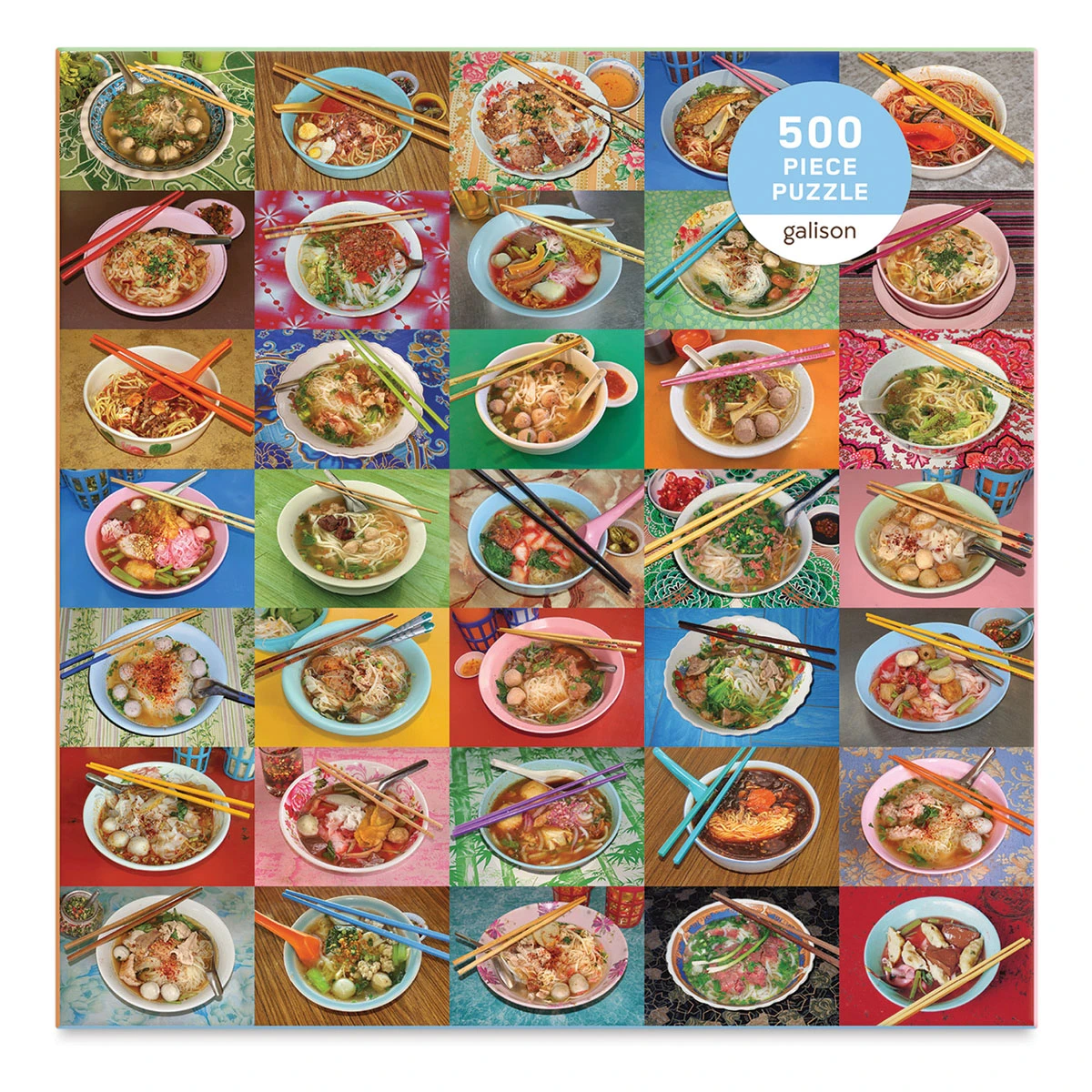 Galison Noodles For Lunch 500 Piece Puzzle 3 Galison Noodles For Lunch 500 Piece Puzzle - Image 3