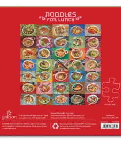 Galison Noodles For Lunch 500 Piece Puzzle 8 Galison Noodles For Lunch 500 Piece Puzzle -Canson Sale 85009 1022 3 4ww