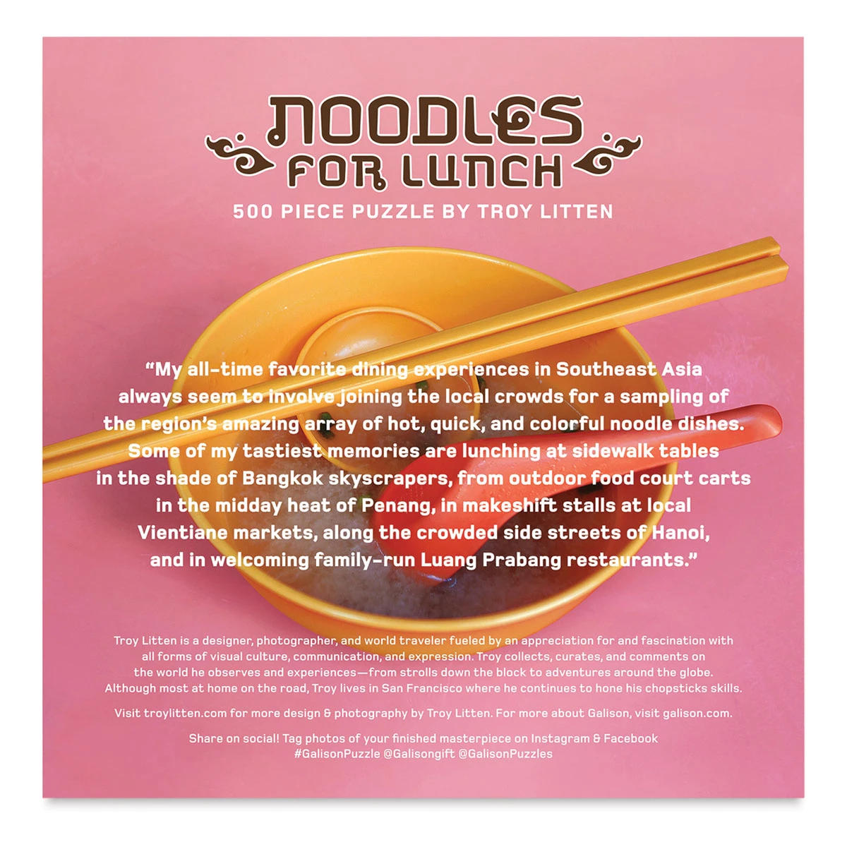 Galison Noodles For Lunch 500 Piece Puzzle 5 Galison Noodles For Lunch 500 Piece Puzzle - Image 5