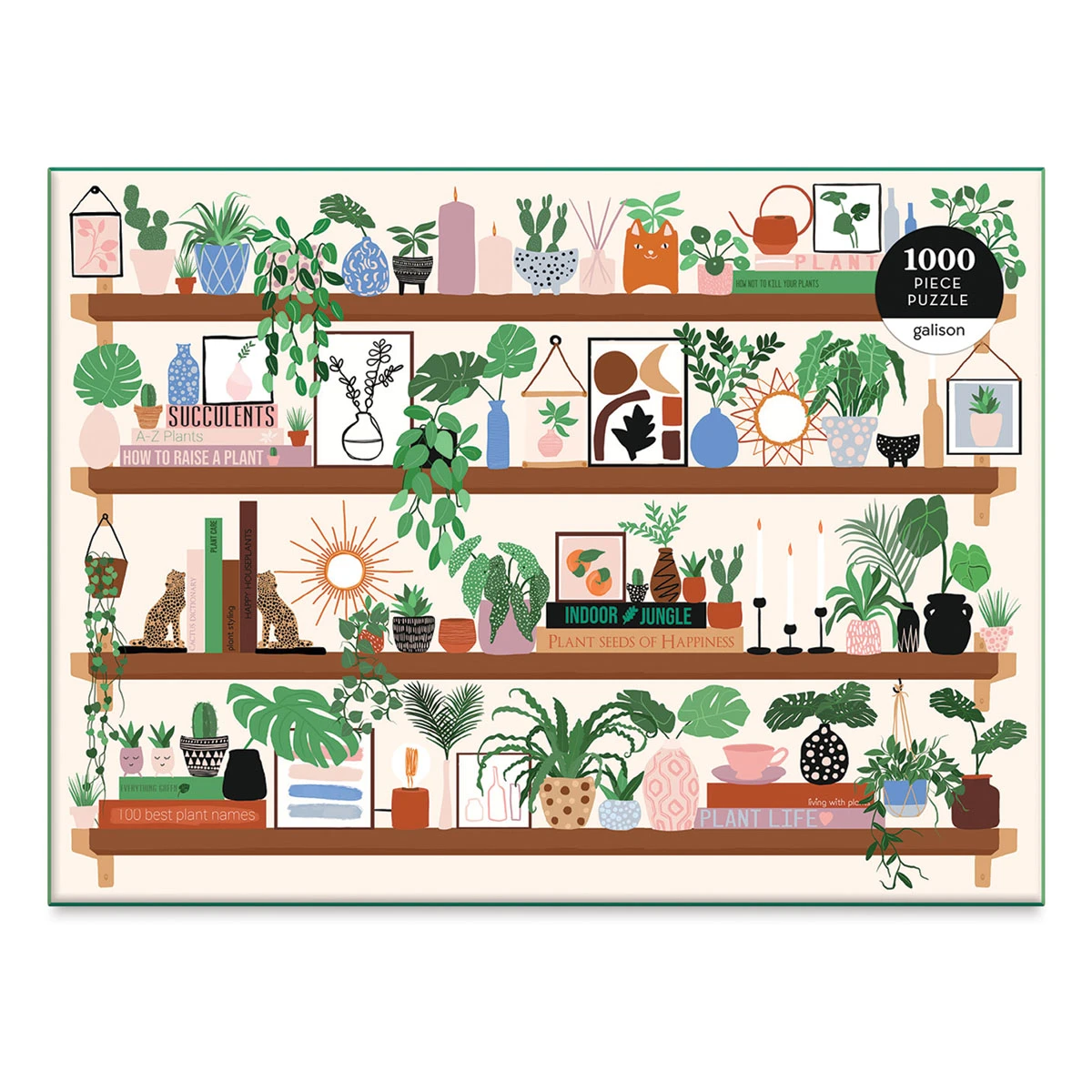 Galison Plant Shelfie 1000 Piece Puzzle 3 Galison Plant Shelfie 1000 Piece Puzzle - Image 3