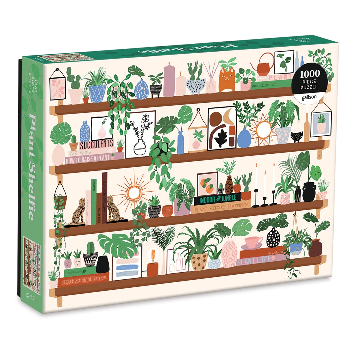 Galison Plant Shelfie 1000 Piece Puzzle 1 Galison Plant Shelfie 1000 Piece Puzzle