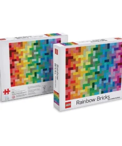 Chronicle Books LEGO Rainbow Bricks 1000 Piece Puzzle -Canson Sale 85009 1025 4 4ww