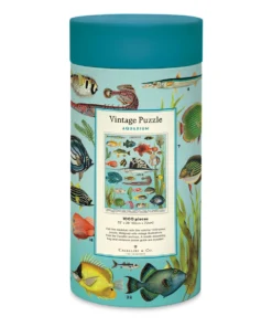 Cavallini Vintage Aquarium 1000 Piece Puzzle -Canson Sale 85021 1007 2 4ww