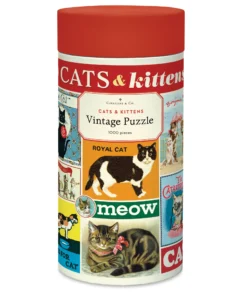 Cavallini Vintage Cats And Kittens 1000 Piece Puzzle