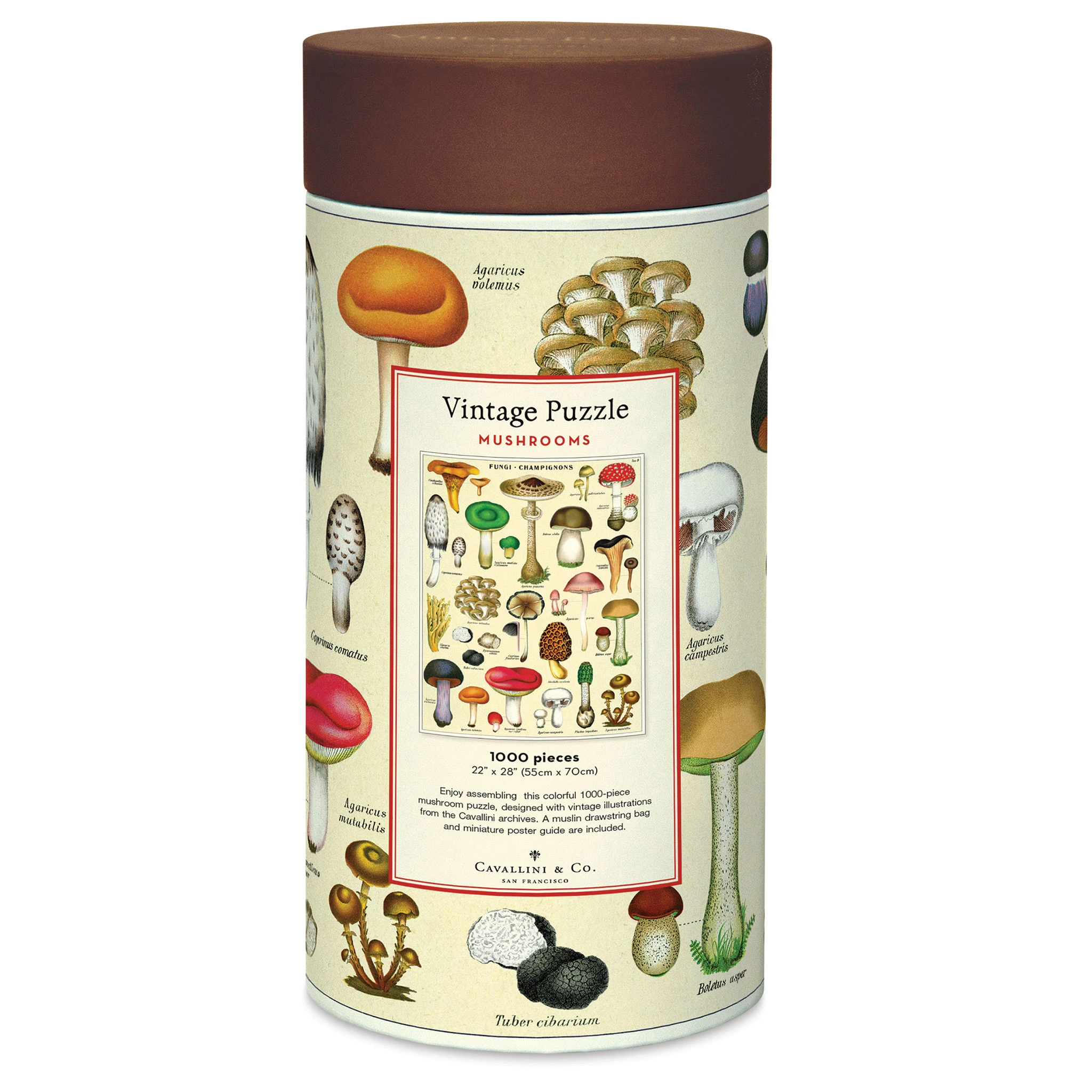 Cavallini Vintage Mushrooms 1000 Piece Puzzle 3 Cavallini Vintage Mushrooms 1000 Piece Puzzle - Image 3