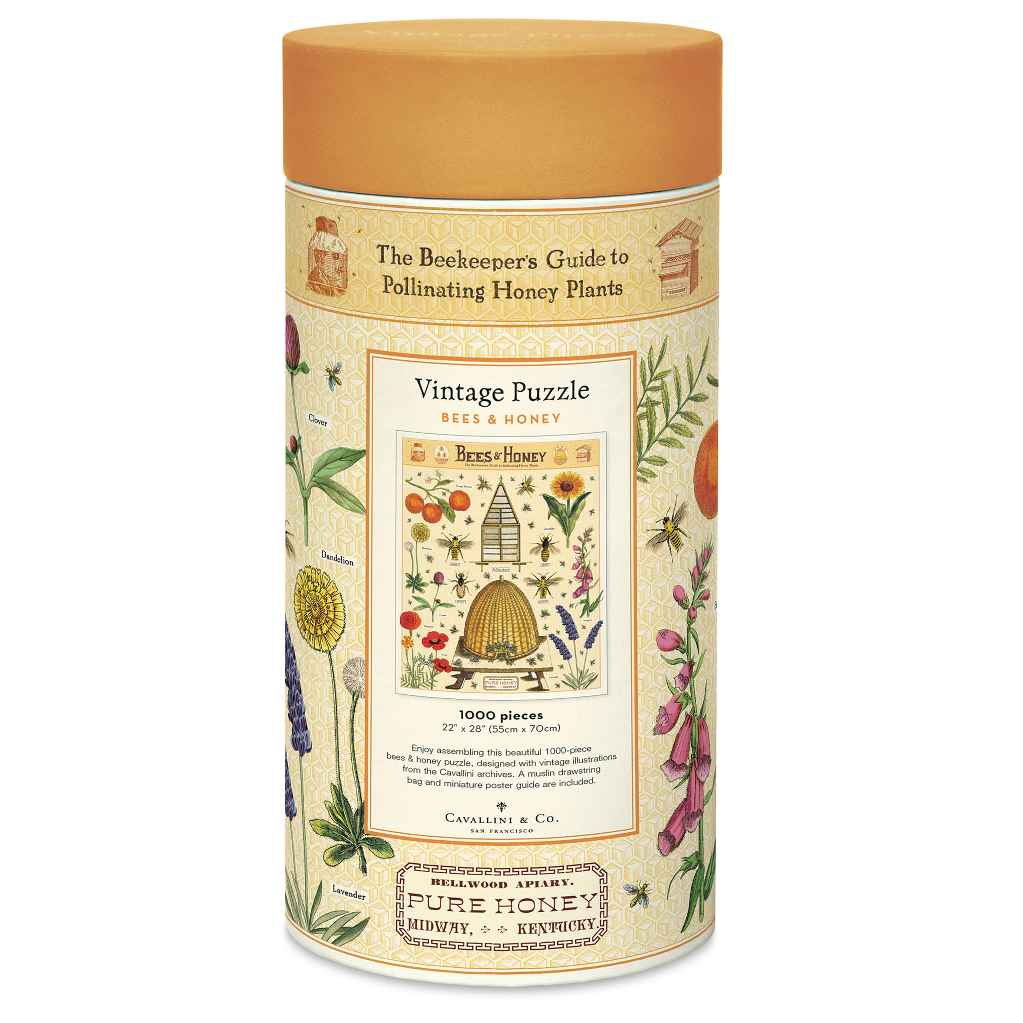 Cavallini Vintage Bees And Honey 1000 Piece Puzzle 3 Cavallini Vintage Bees And Honey 1000 Piece Puzzle - Image 3