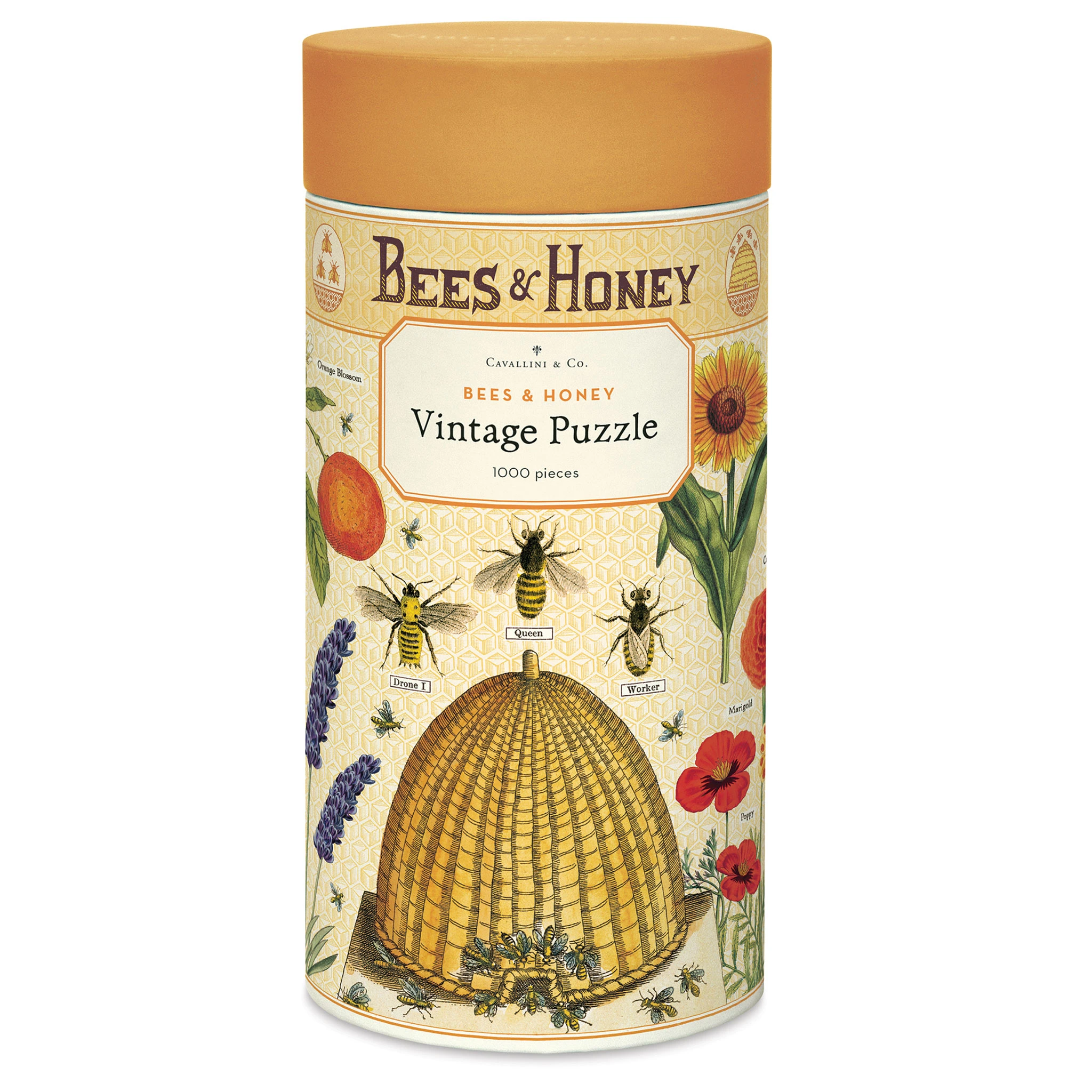 Cavallini Vintage Bees And Honey 1000 Piece Puzzle 1 Cavallini Vintage Bees And Honey 1000 Piece Puzzle
