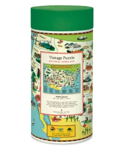 Cavallini Vintage National Parks Map 1000 Piece Puzzle -Canson Sale 85021 1024 2 4ww
