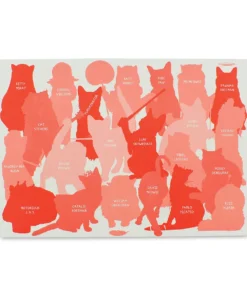 Ginger Fox Celebri Cats 1000 Piece Puzzle -Canson Sale 85033 1002 5 4ww
